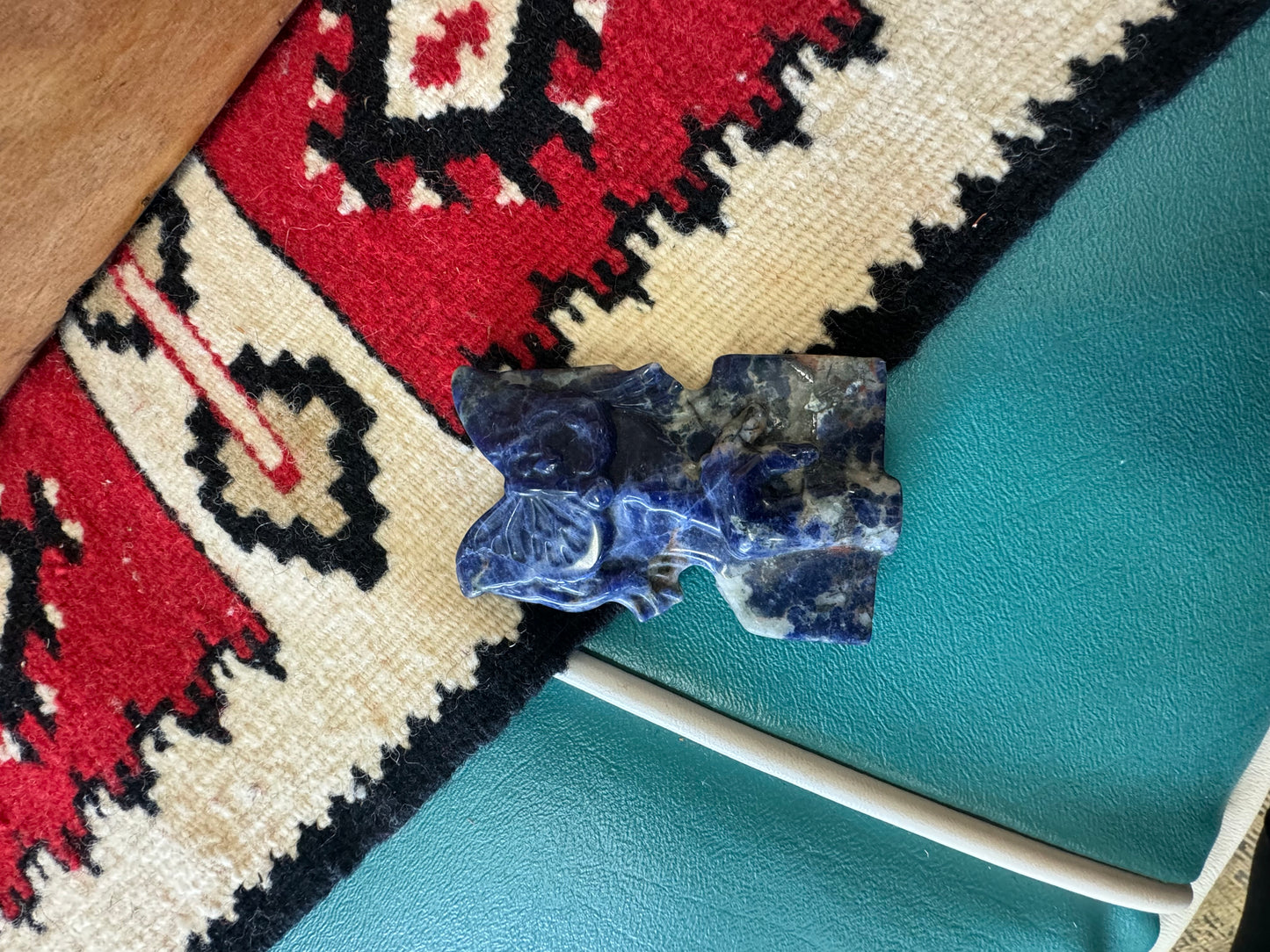 Crystal Carved Figure with Butterfly