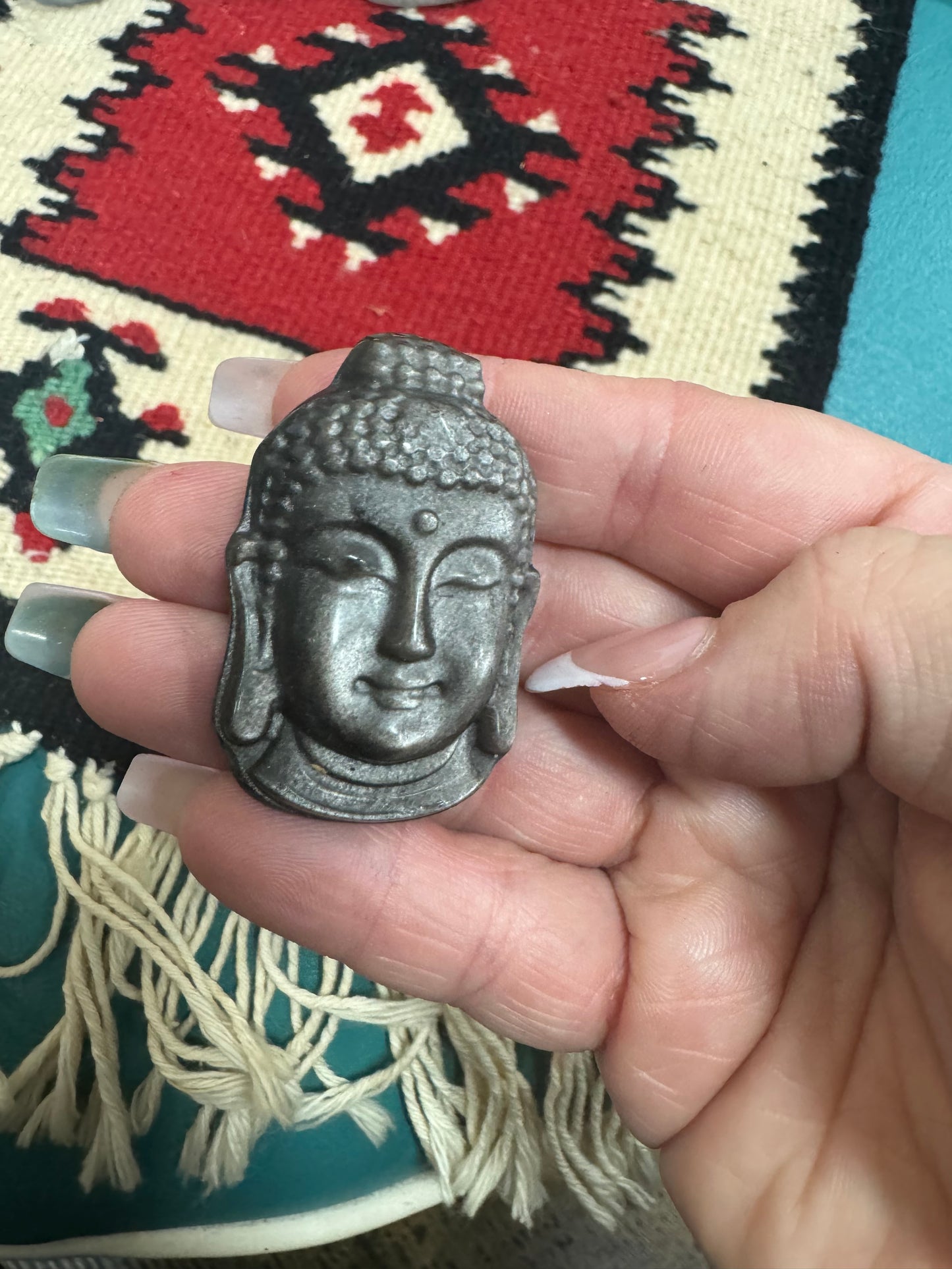 Crystal Carved Buddha Face
