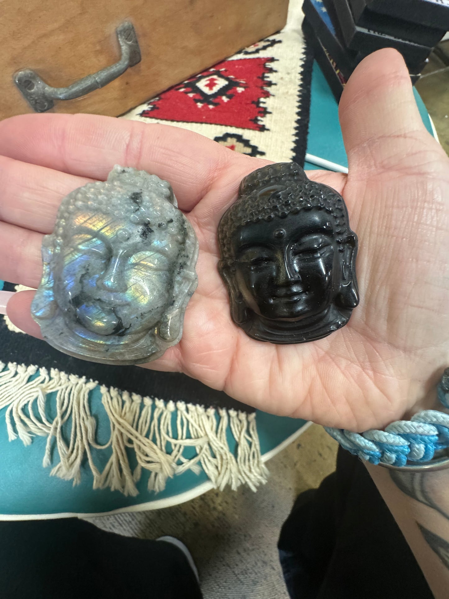 Crystal Carved Buddha Face