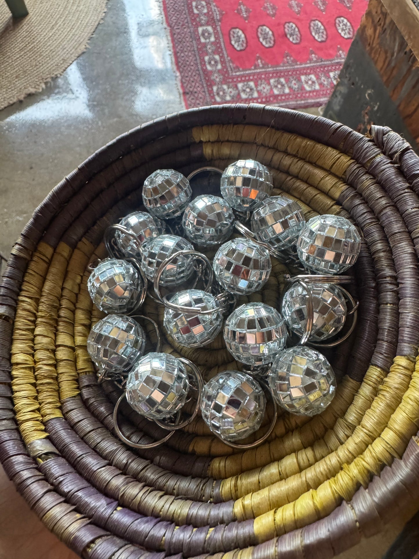 Mini Disco Ball Keychain