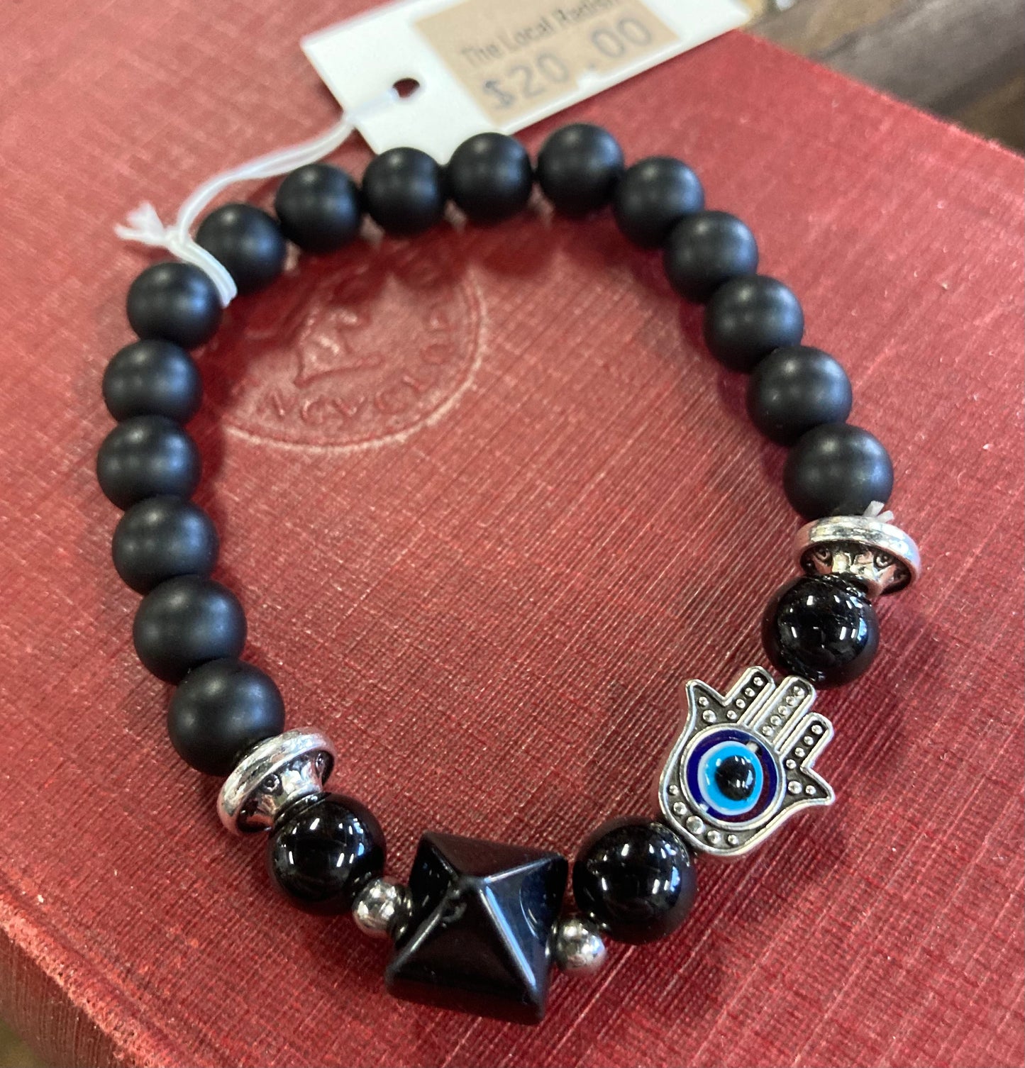 Hand Beaded Crystal and Hamsa Bracelets