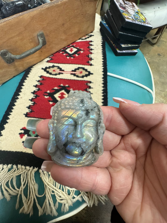 Crystal Carved Buddha Face