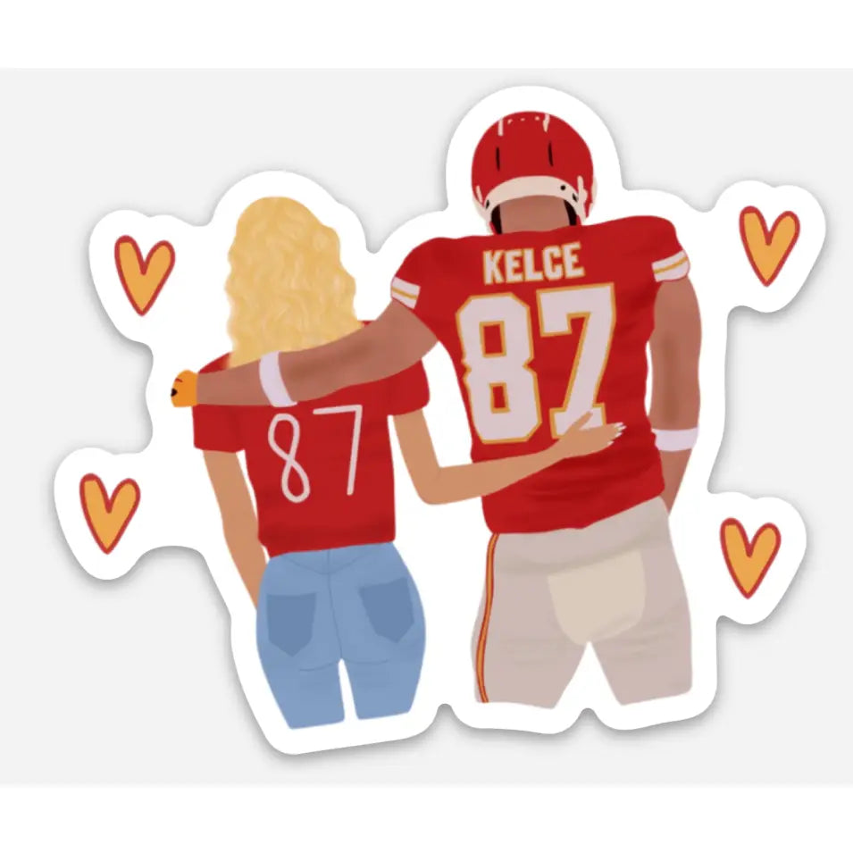 Taylor Swift and Travis Kelce 4 Ever Sticker