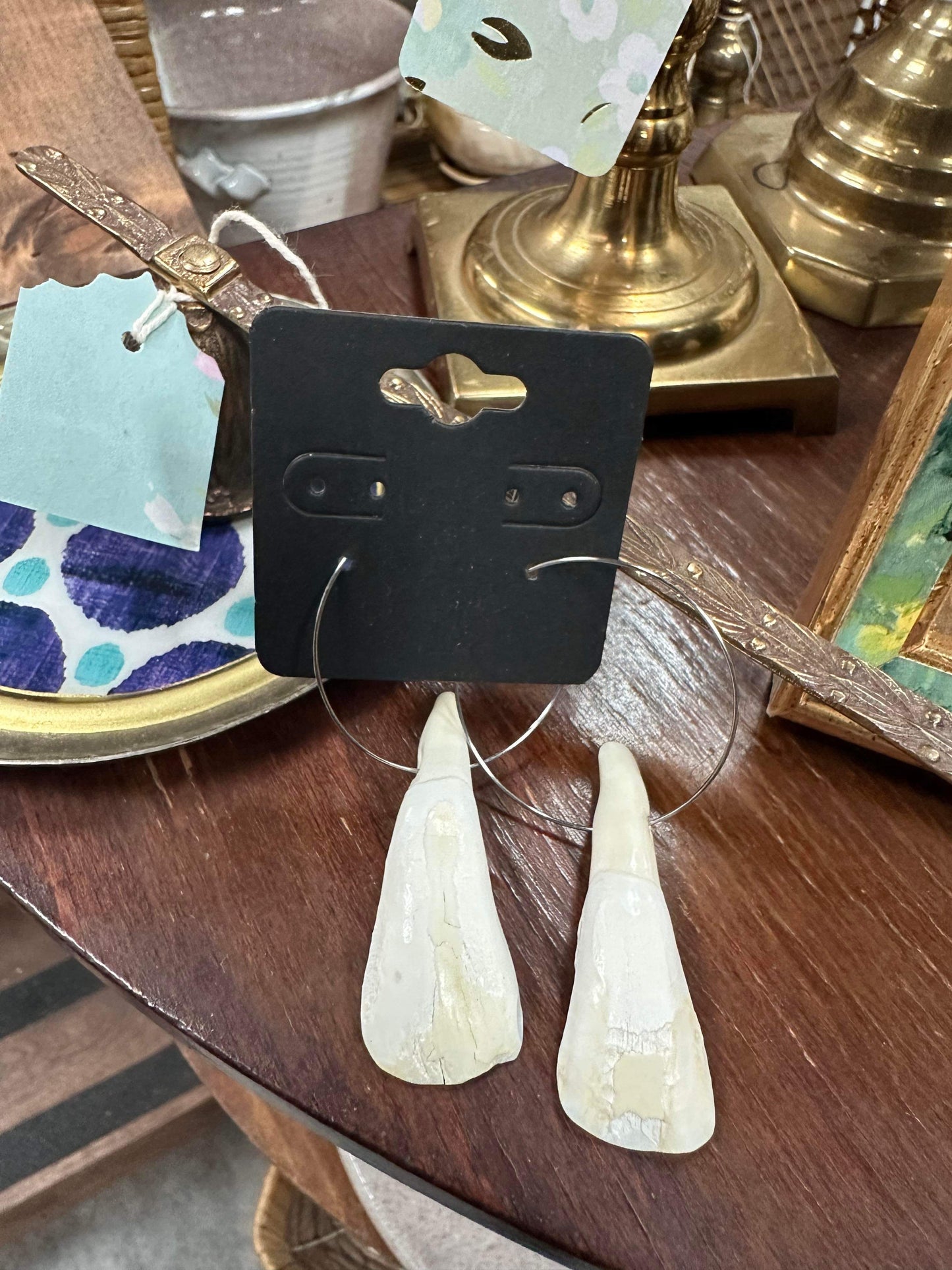 Buffalo Teeth Earrings