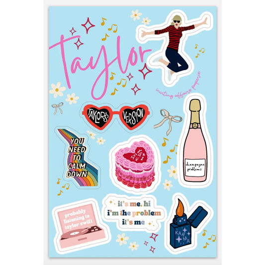 Taylor Sticker Sheet (Taylor Swift)