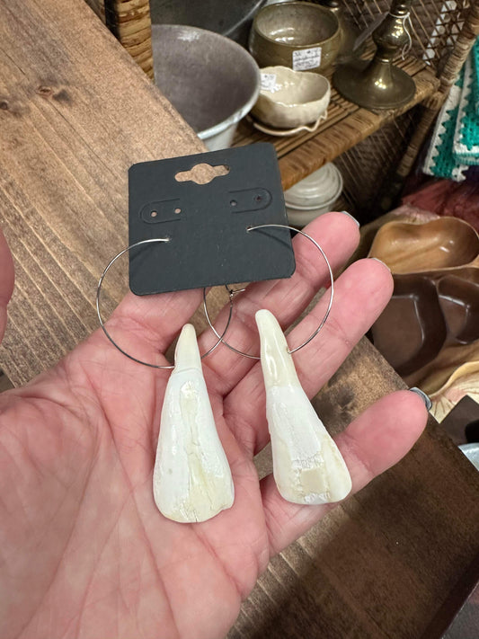 Buffalo Teeth Earrings