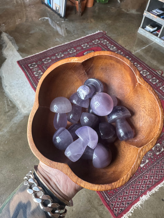 Rainbow Fluorite Mushroom