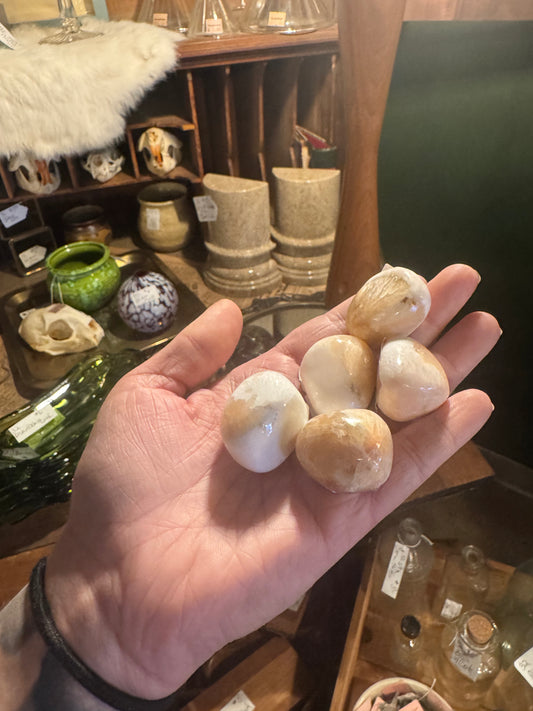 Stilbite and Scolecite  Tumble