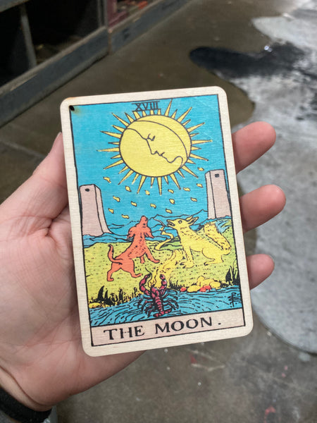 Wood Tarot Card Incense Burner