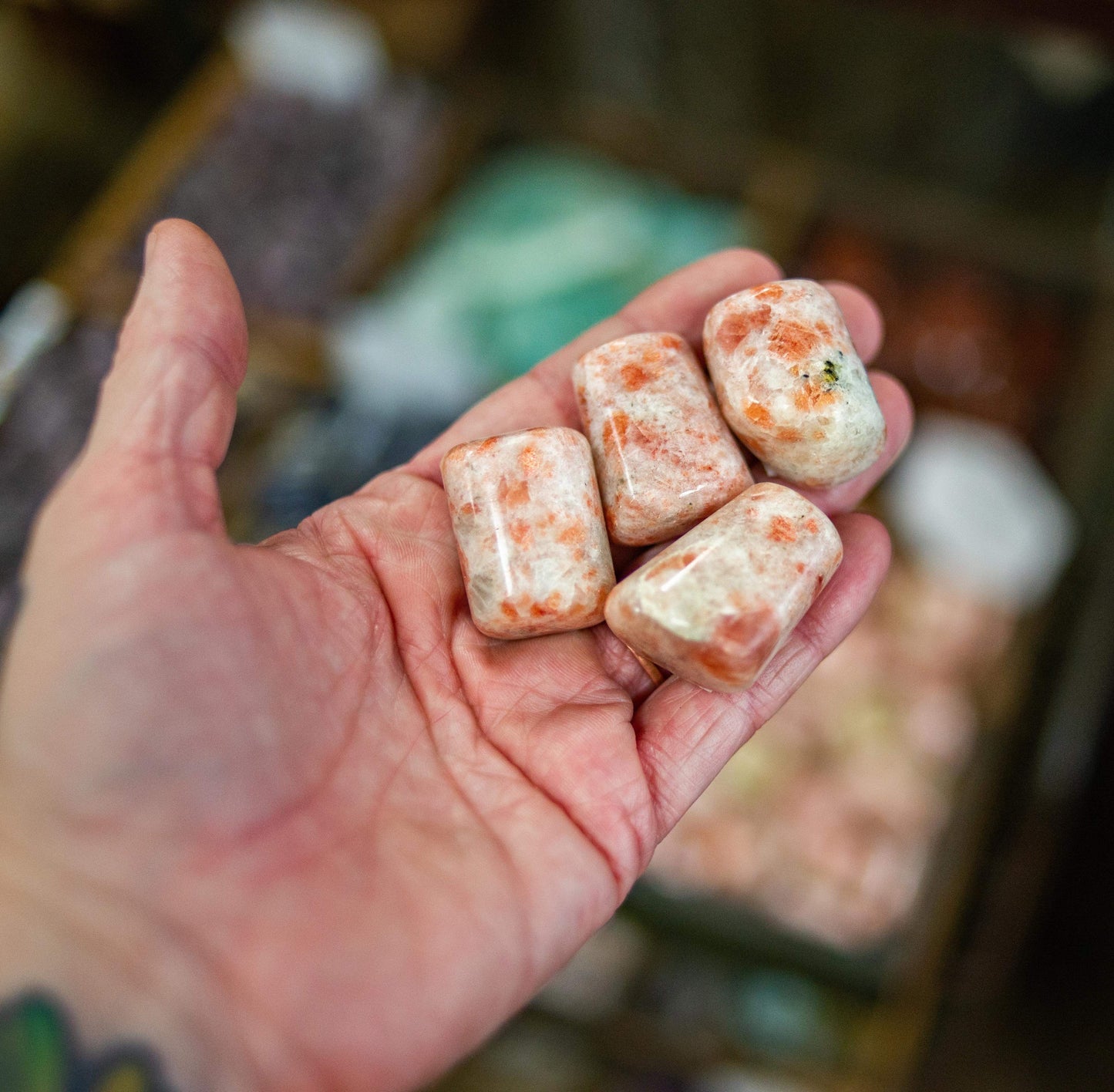 Sunstone Crystal Tumbles