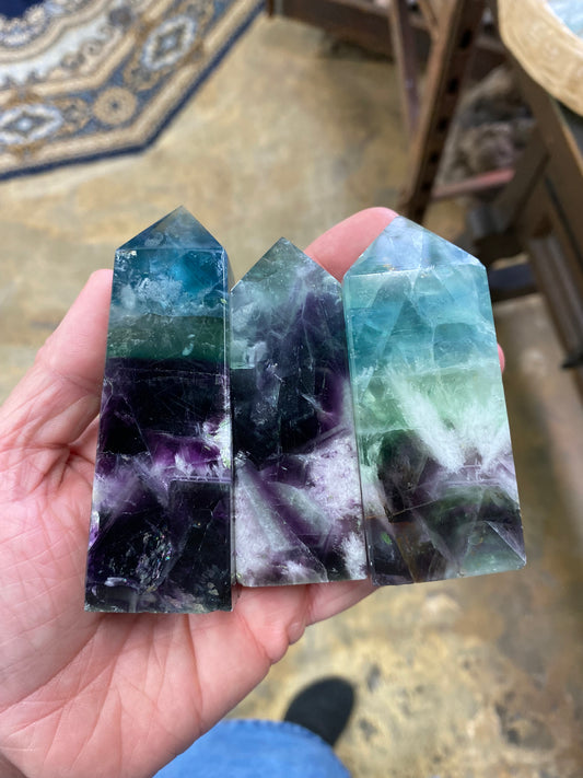 Rainbow Fluorite Towers