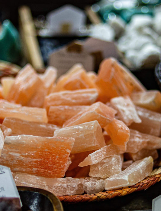 Pink selenite