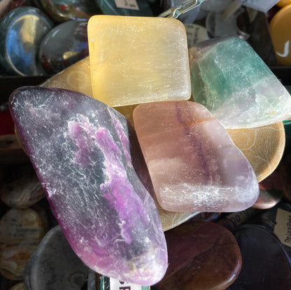 Rainbow Fluorite Chunks