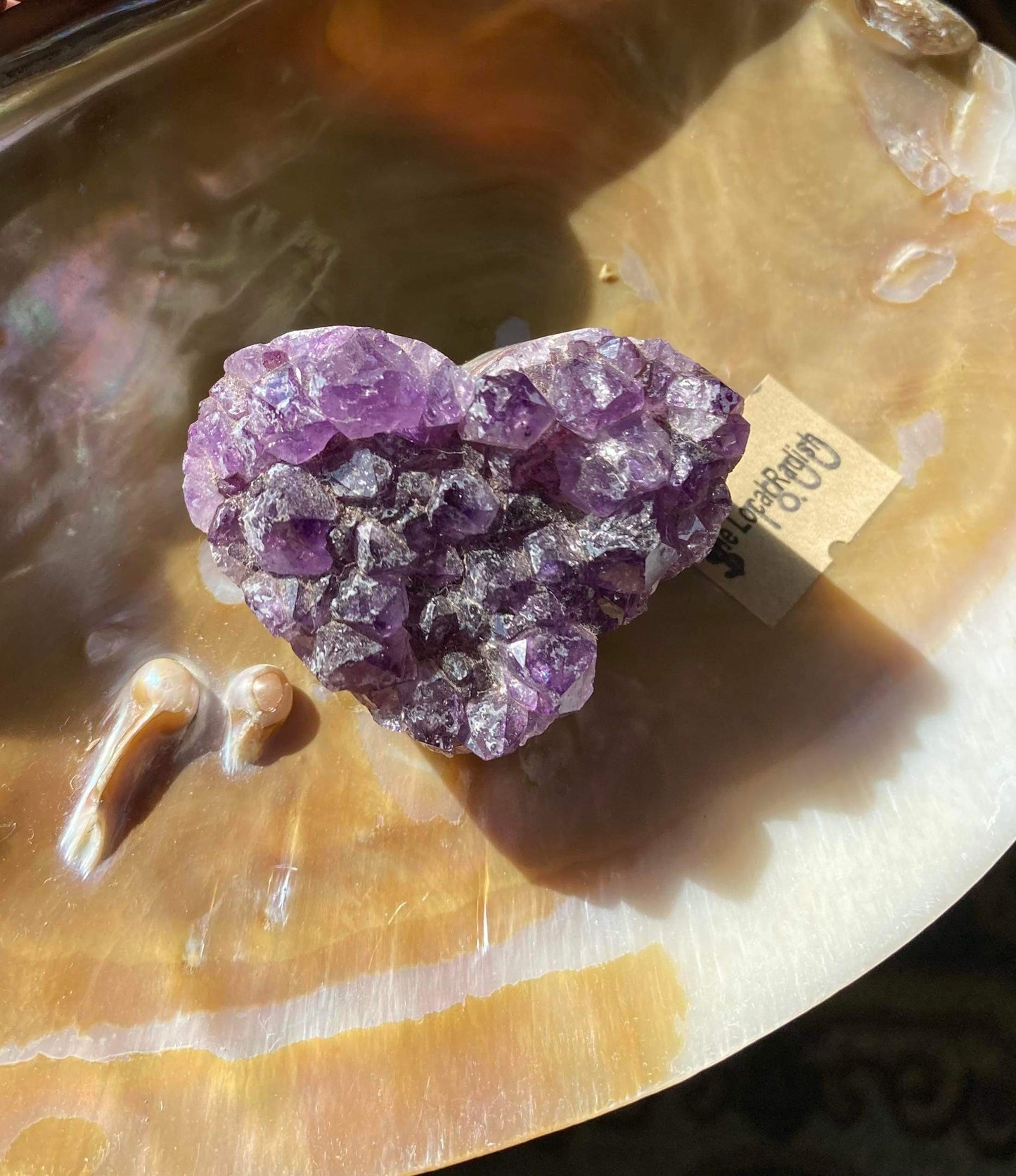 Amethyst Heart Cluster