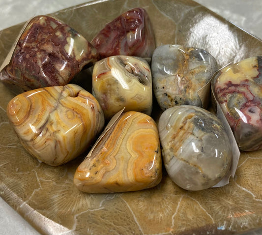 Crazy Lace Agate Tumbles