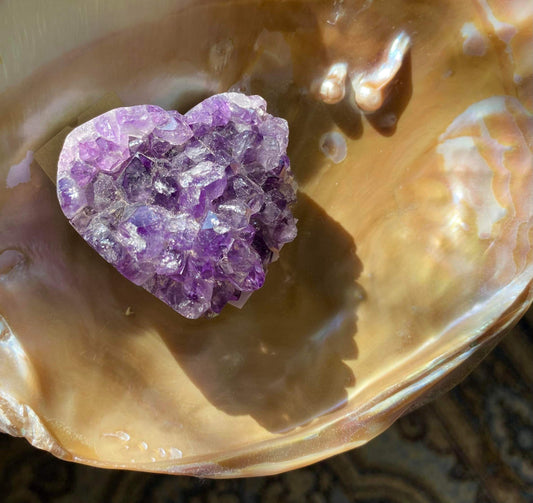 Amethyst Heart Cluster