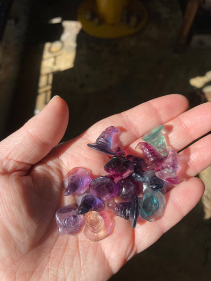 Rainbow Fluorite Witch Hat