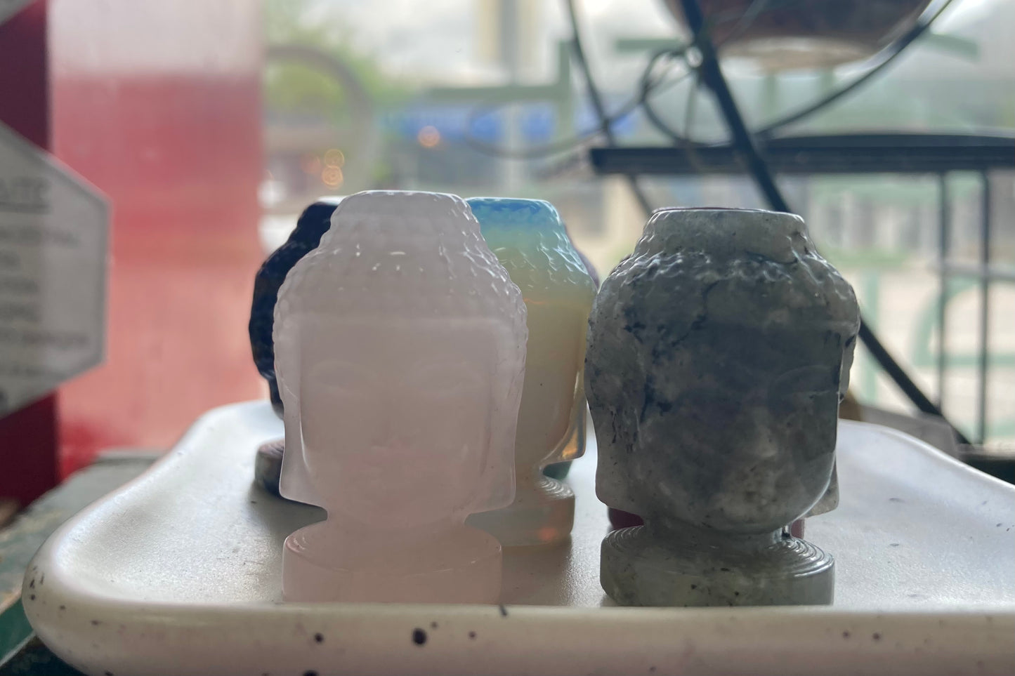 Mini Crystal Buddha Heads