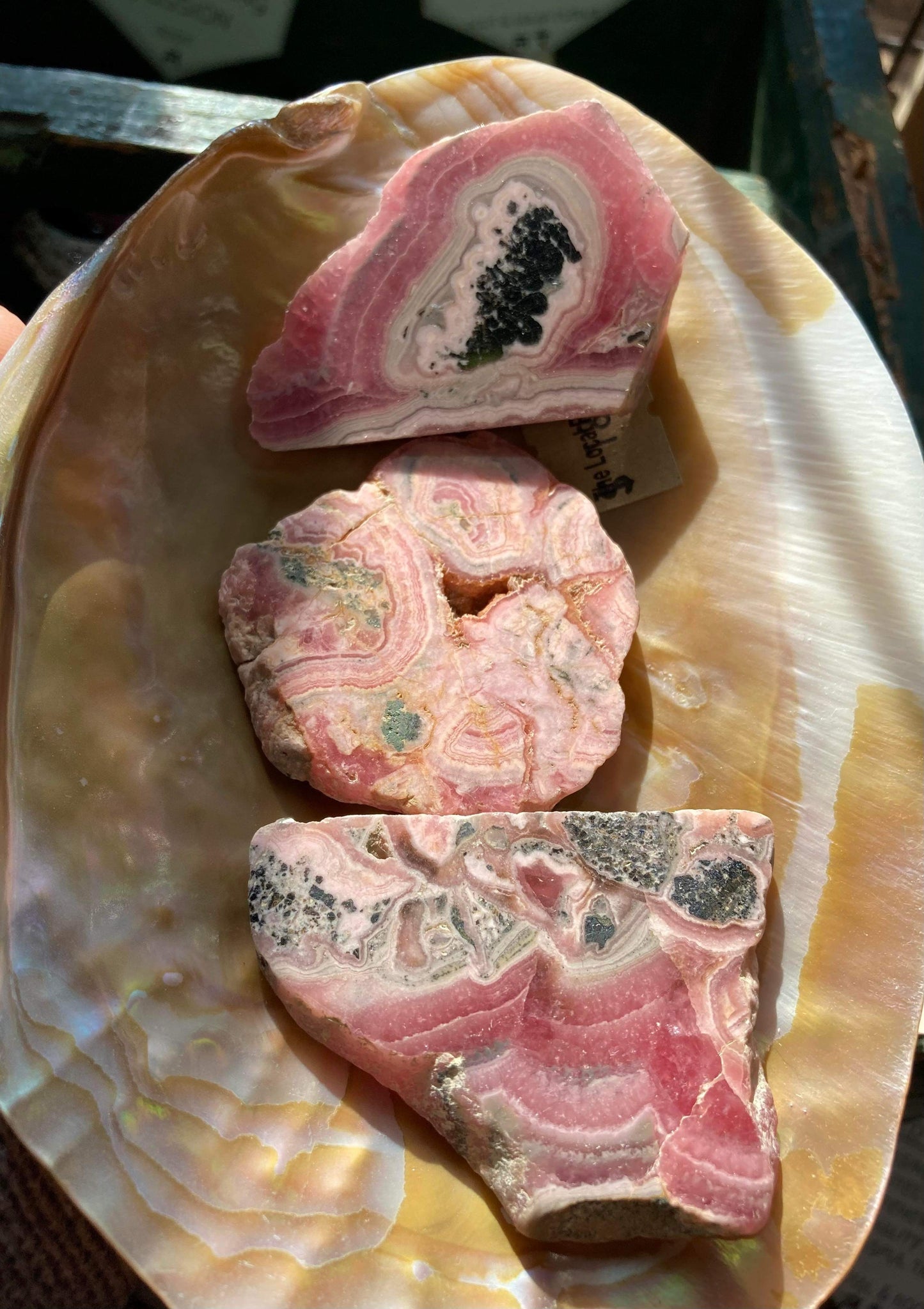 Rhodochrosite Slices