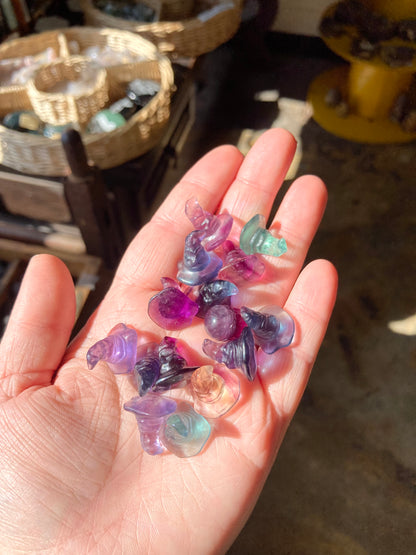 Rainbow Fluorite Witch Hat