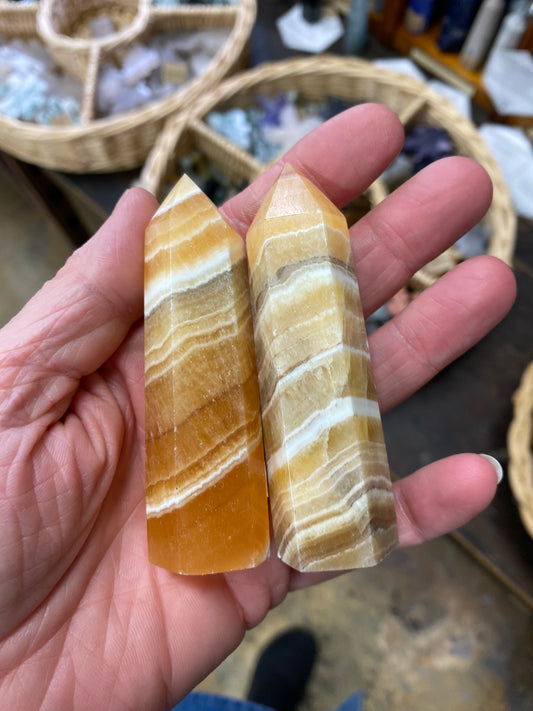 Orange Calcite Tower