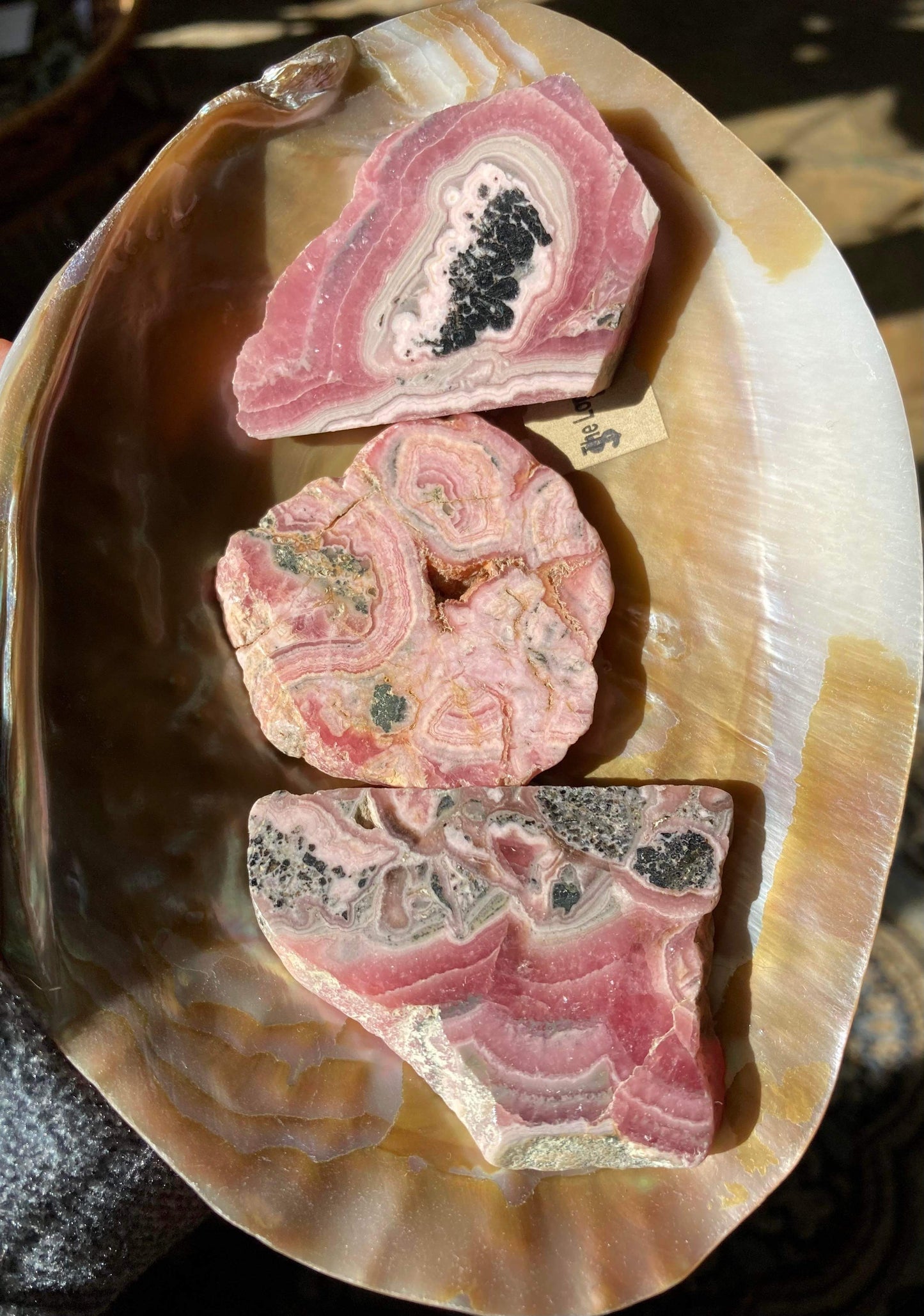 Rhodochrosite Slices