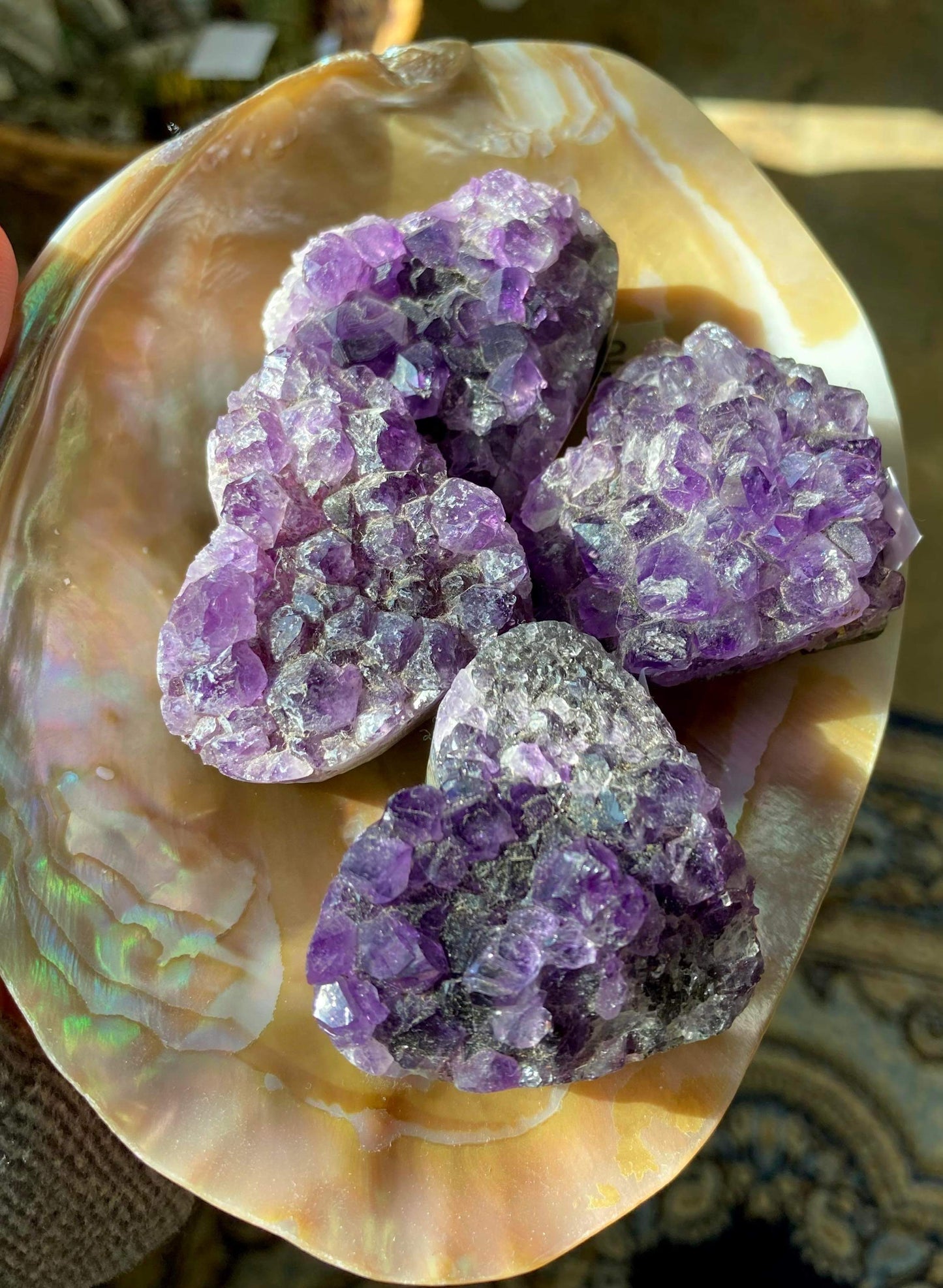 Amethyst Heart Cluster