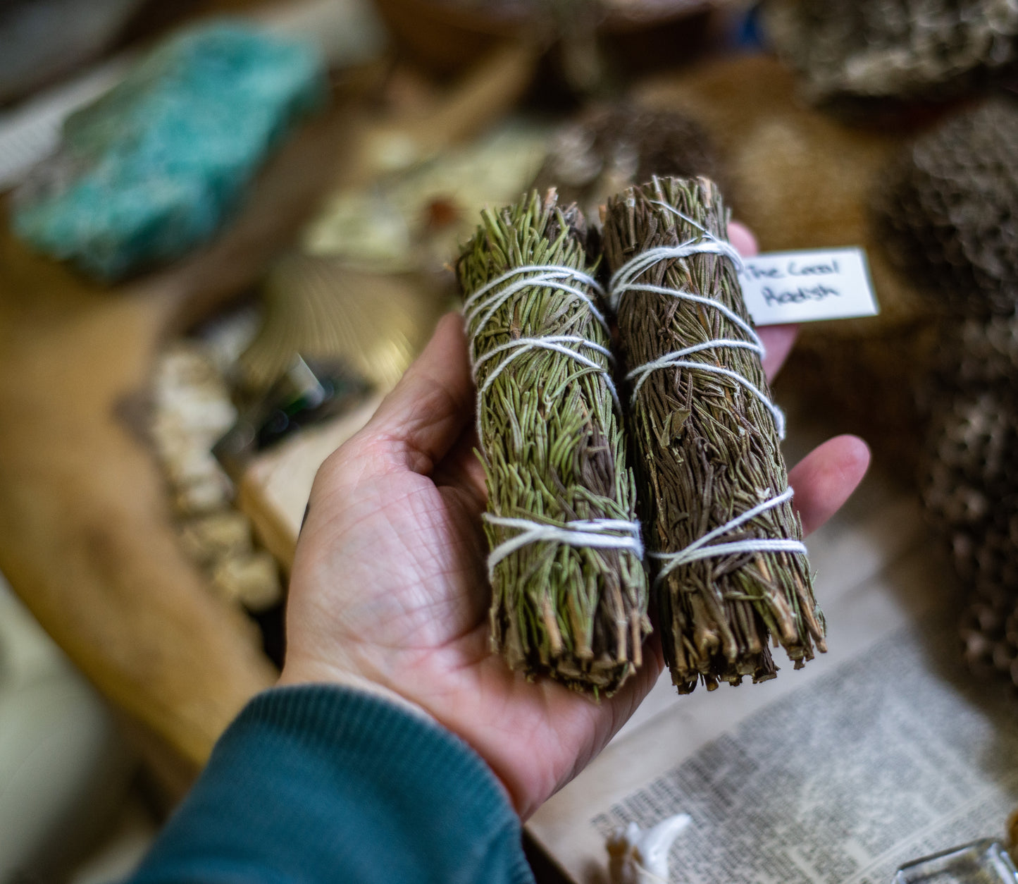 Blue Sage & Rosemary herb bundle