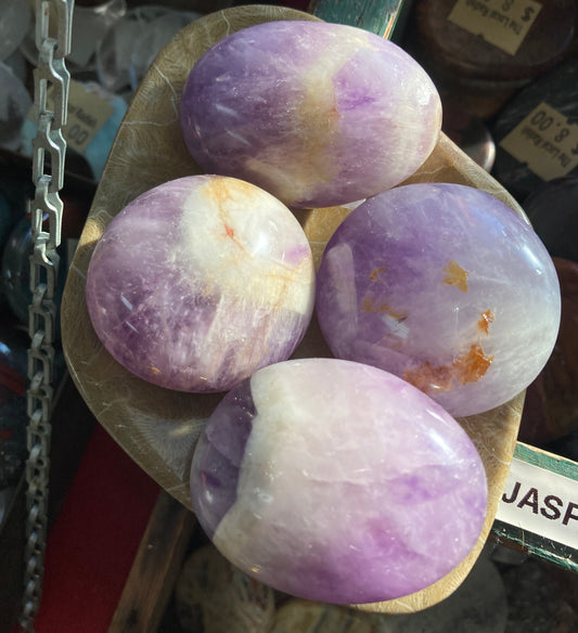 Chevron Amethyst Palmstone