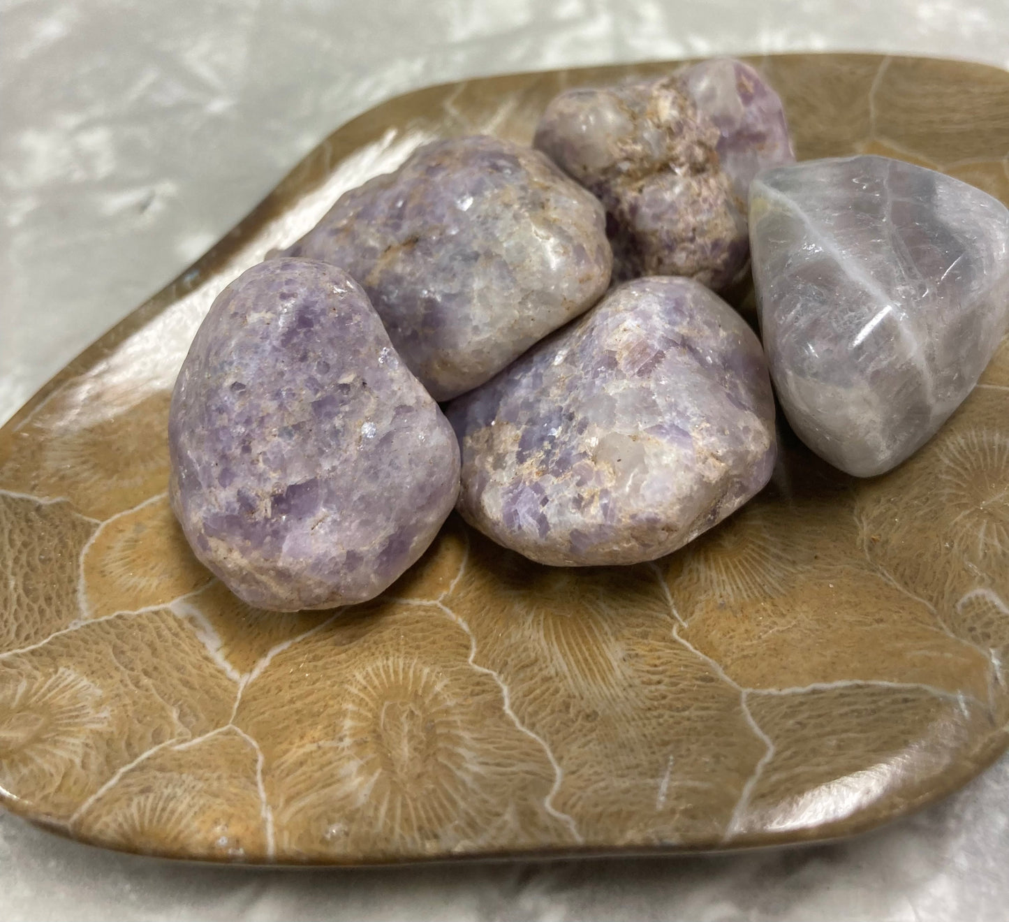 Lepidolite (Purple Mica) Tumbles