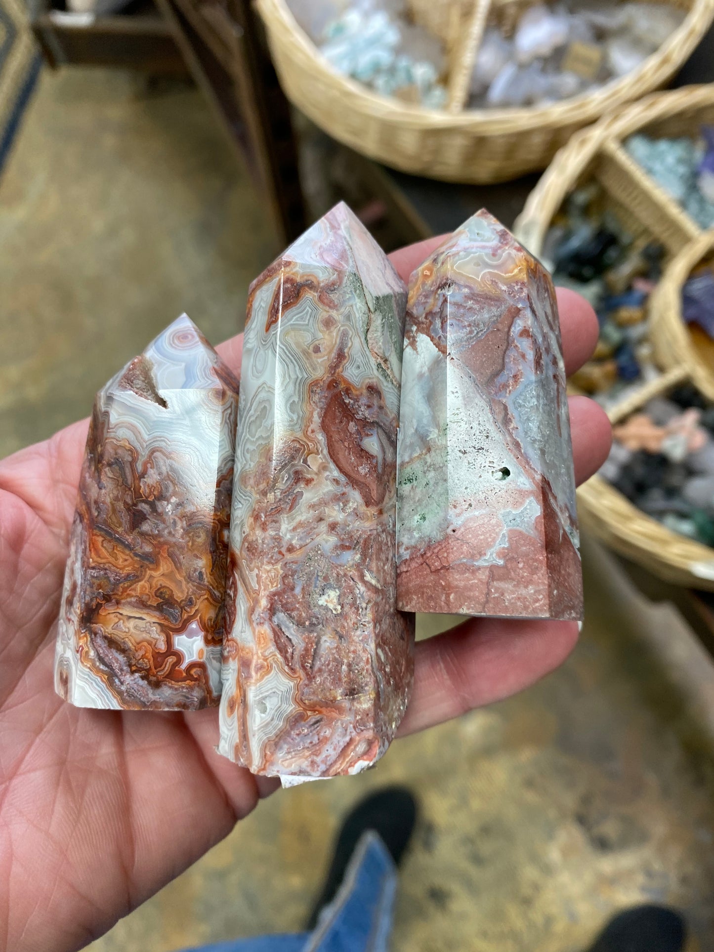 Crazy Lace Agate Tower