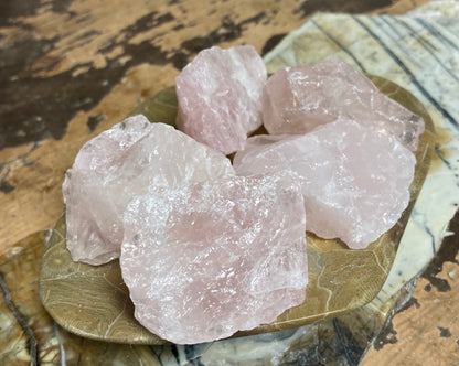 Raw Rose Quartz Chunks