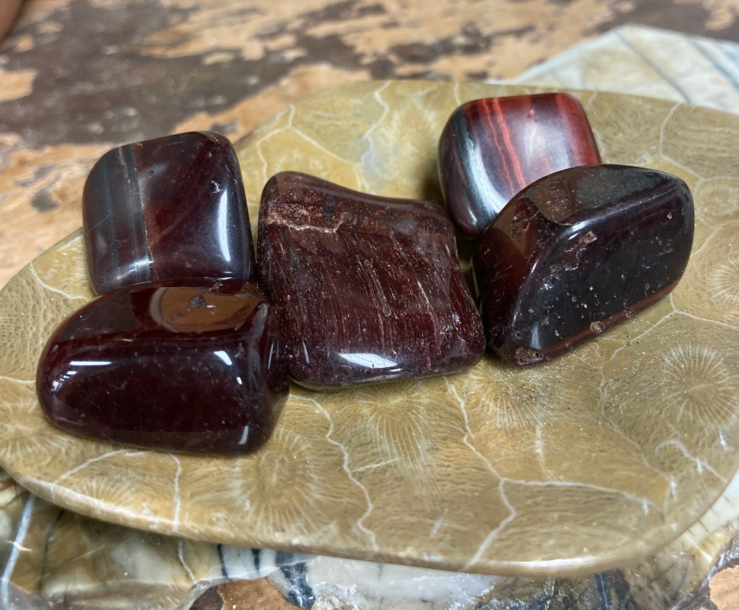 Red Tigers Eye Tumbles