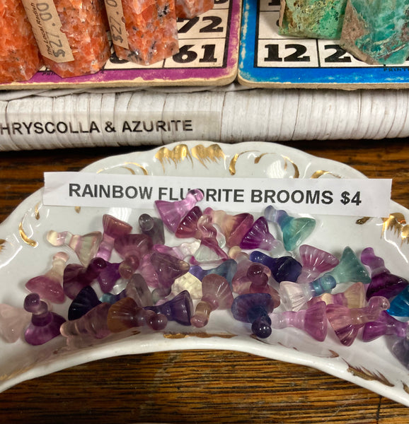 Mini Crystal Witch Brooms